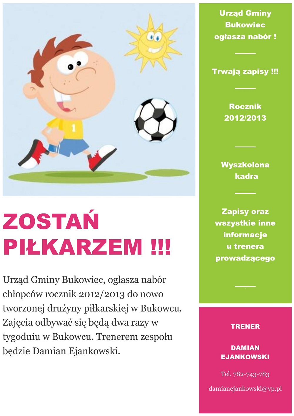 Zostań piłkarzem