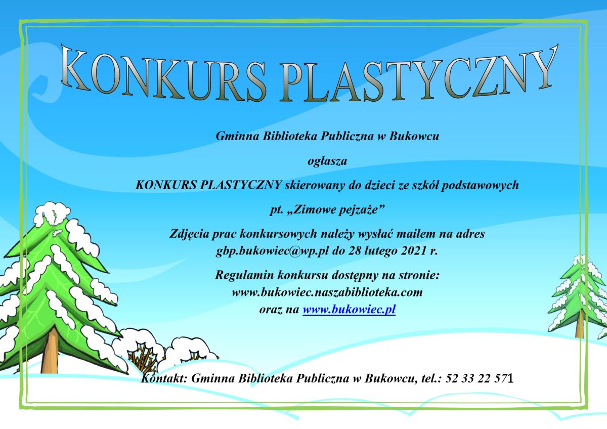 Konkurs plastyczny - plakat