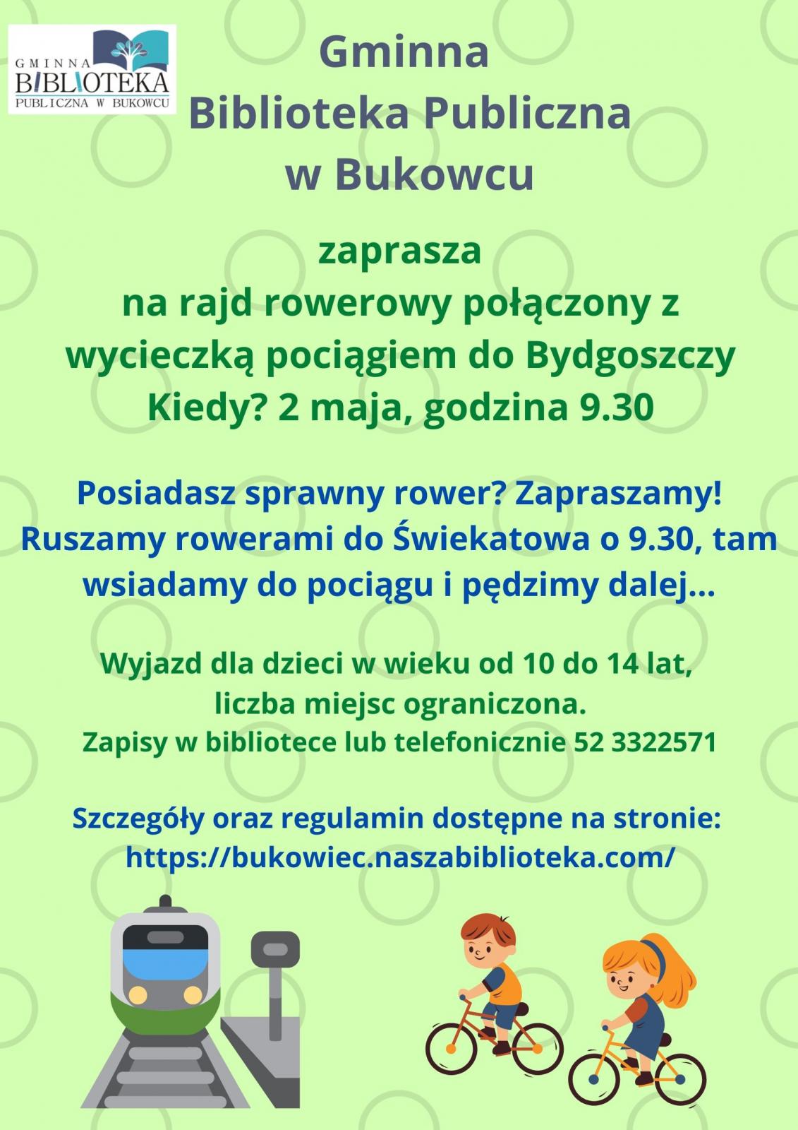 Rajd rowerowy - plakat