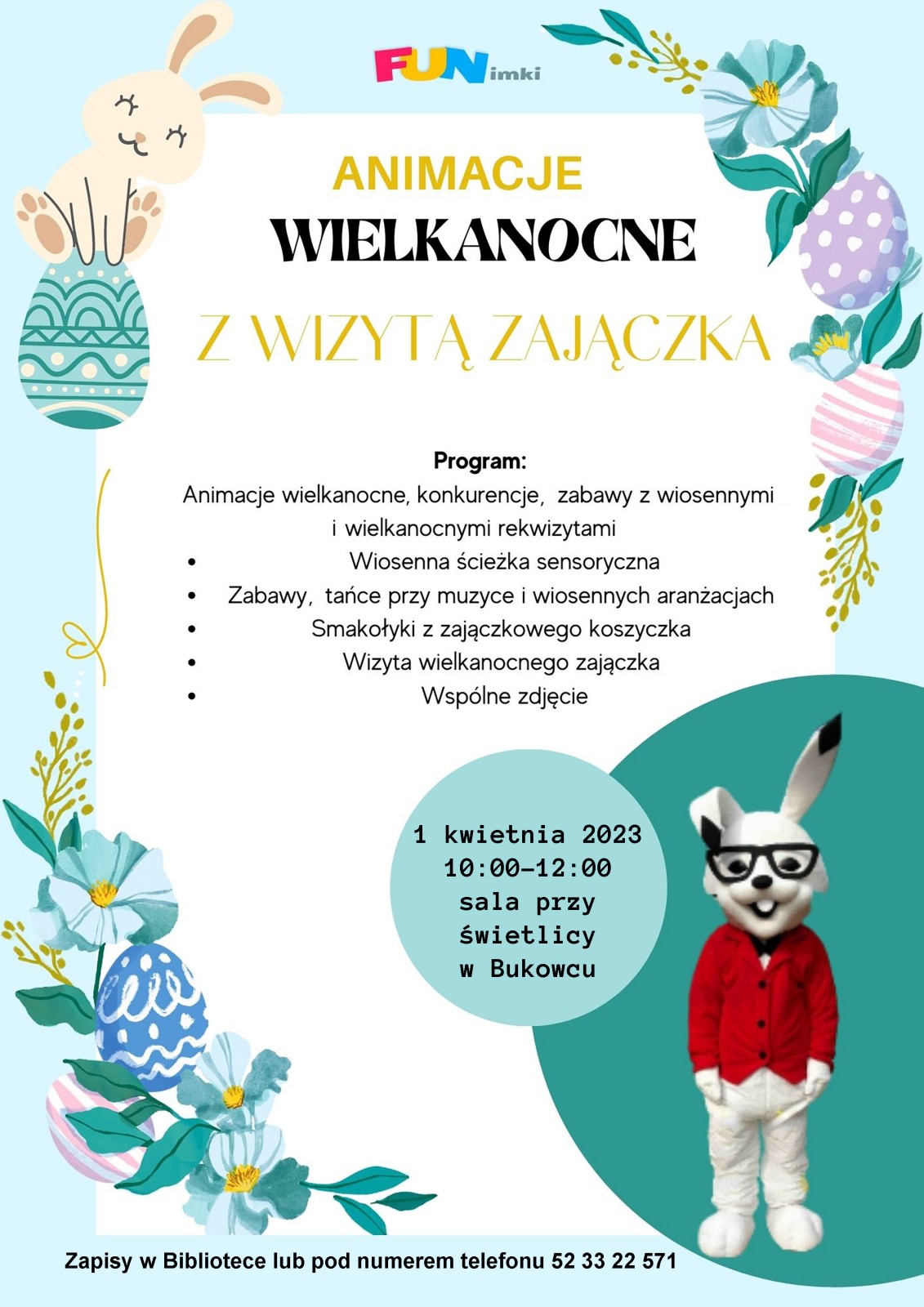 Animacje Wielkanocne - plakat