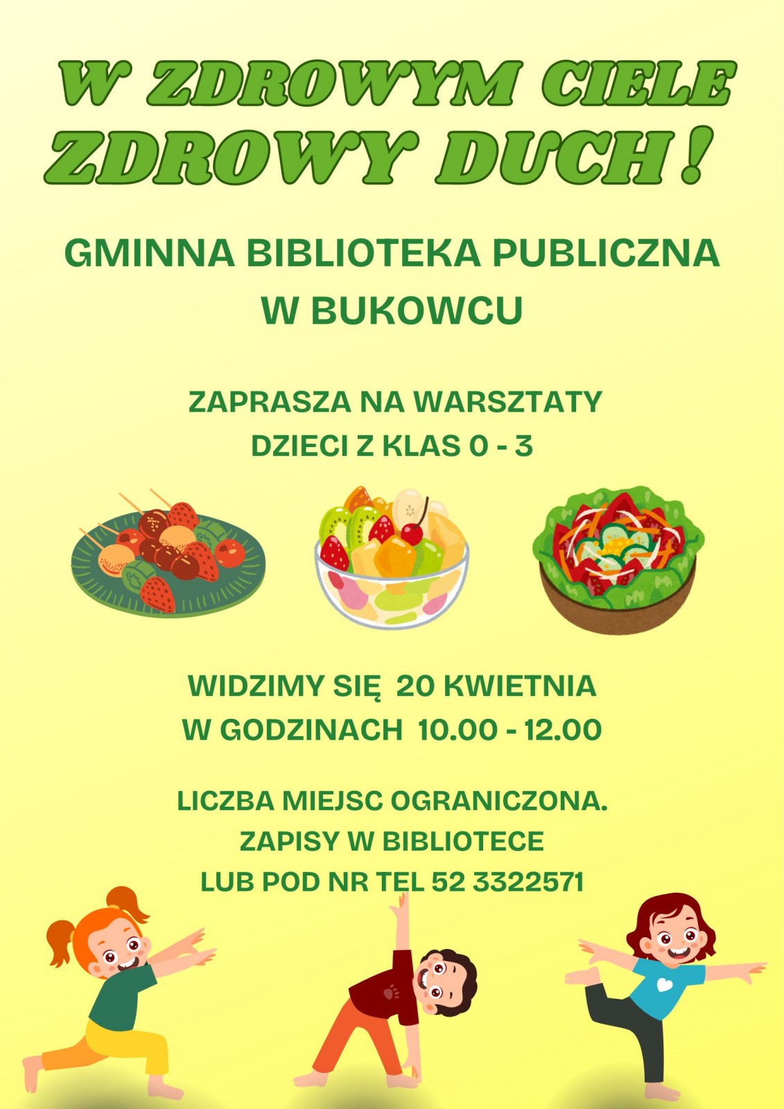 Warsztaty dla dzieci - plakat