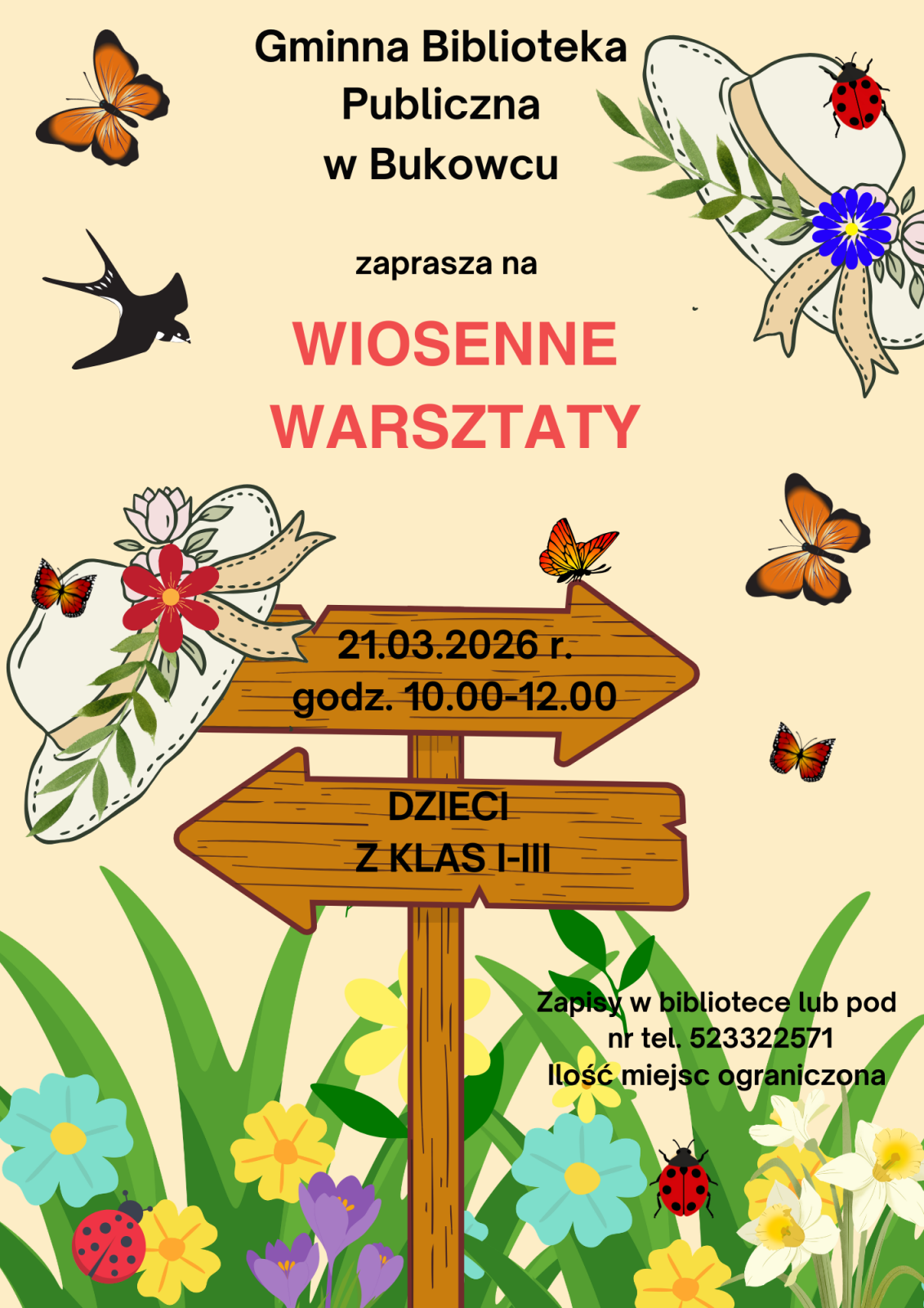 Warsztaty wiosenne - plakat