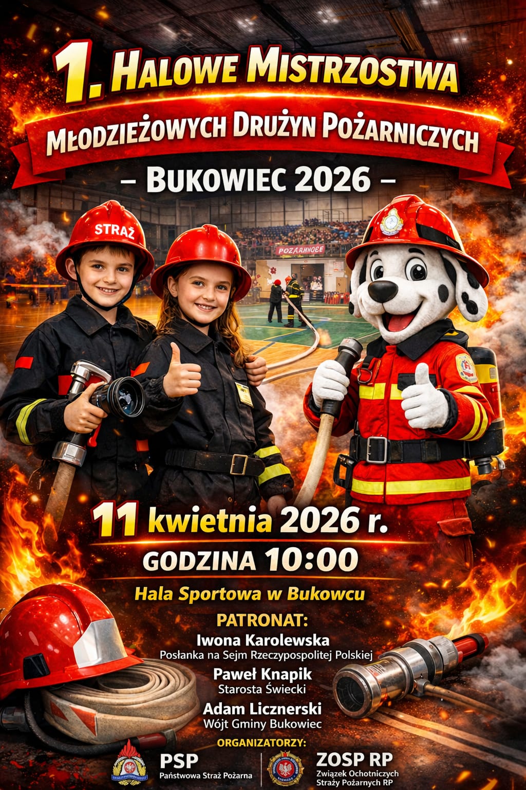 1. Halowe Mistrzostwa MDP w Bukowcu - plakat