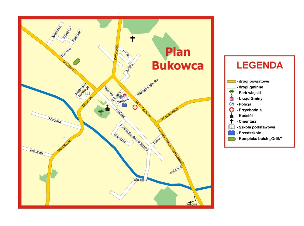 Bukowiec - ulice