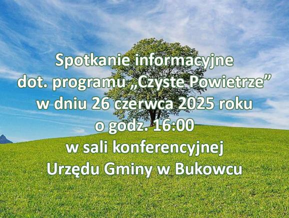 Spotkanie informacyjne - baner