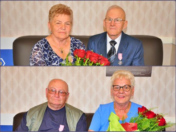 Związani węzłem małżeńskim od 50 lat. Dwie pary świętowały piękny jubileusz