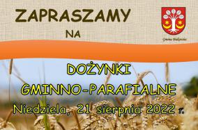 Dożynki 2022 - plakat