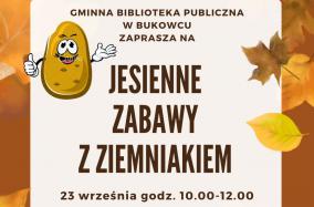Jesienne zabawy z ziemniakiem - plakat