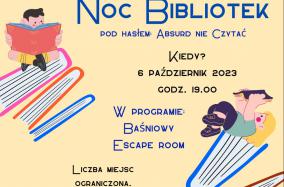 Noc bibliotek - plakat