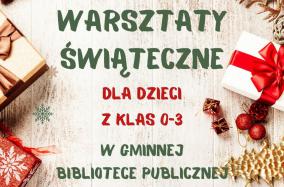 Warszaty świąteczne - plakat