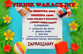 Piknik wakacyjny - plakat