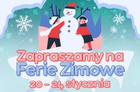 Ferie zimowe 2025 - plakat