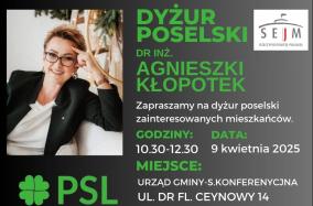 Dyżur poselski Posłanki Agnieszki Kłopotek