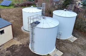 Nowy zbiornik wody w stacji uzdatniania w Bukowcu