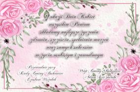 Życzenia z okazji Dnia Kobiet