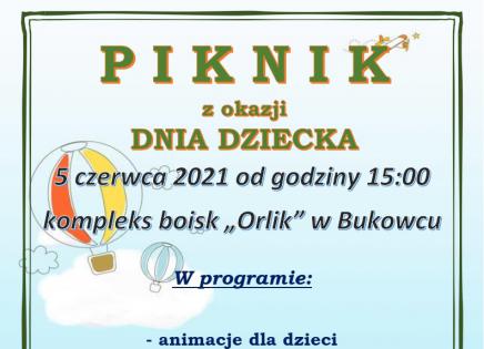 Piknik z okazji Dnia Dziecka - plakat