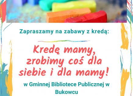 Zabawy z kredą - plakat