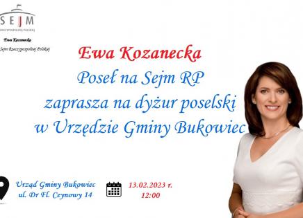 Dyżur Poselski - Poseł Ewa Kozanecka