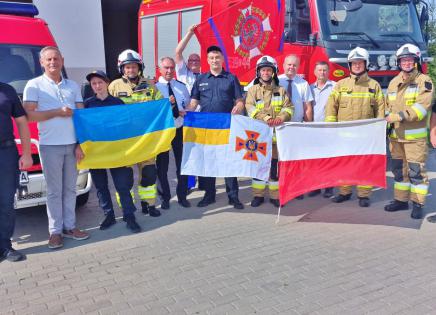 Delegacja Państwowej Służby Ukrainy ds. Sytuacji Nadzwyczajnych w Przysiersku