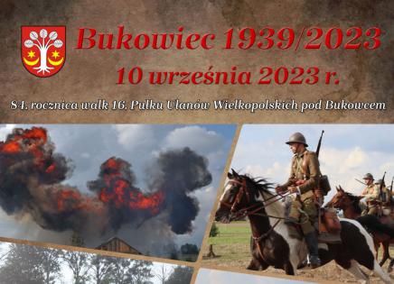 Rocznica bitwy pod Bukowcem - plakat