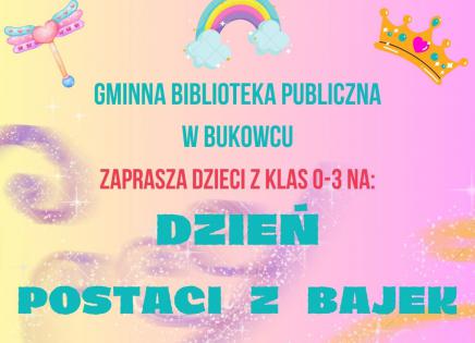 Dzień postaci z bajek - plakat