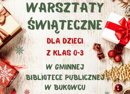 Warszaty świąteczne - plakat