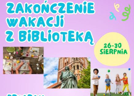 Zakończenie wakacji - plakat