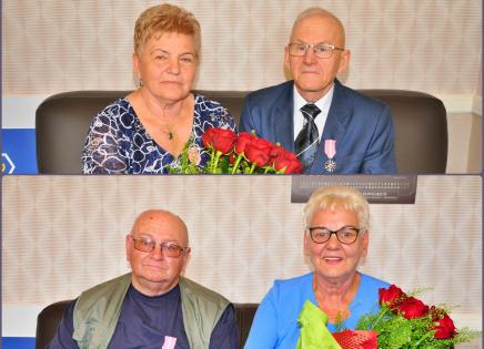 Związani węzłem małżeńskim od 50 lat. Dwie pary świętowały piękny jubileusz