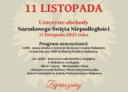 Święto Niepodległości 2025 - plakat