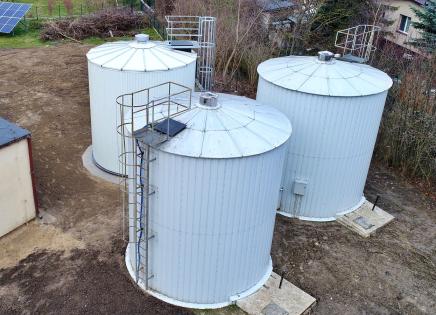 Nowy zbiornik wody w stacji uzdatniania w Bukowcu