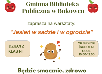 Jesień w sadzie i w ogrodzie - plakat