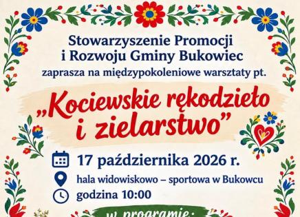 Warsztaty Kociewskie rękodzieło i zielarstwo - plakat