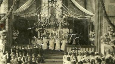 Prezbiterium 1950, fot. Edwin Knieć