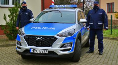 Nowy Hyundai Tucson dla Posterunku Policji w Bukowcu 2020