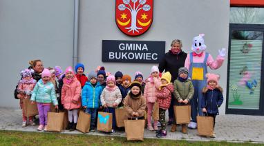 Wielkanocny zajączek w Przedszkolu w Bukowcu