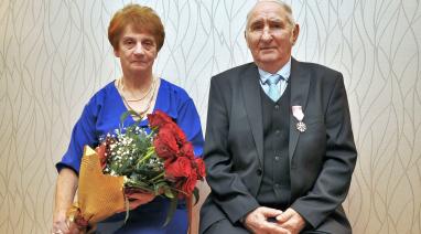 Państwo Halina i Zenon Godzińscy z Gawrońca